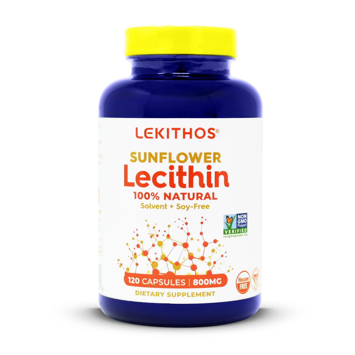 100% Natural Sunflower Lecithin Capsules