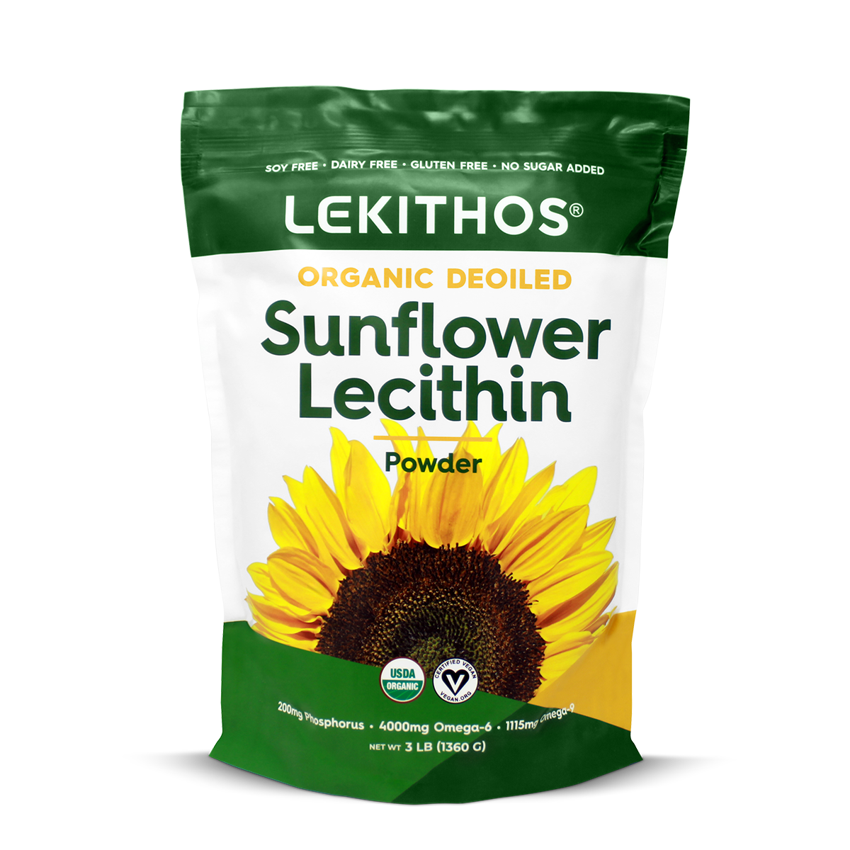 Organic Deoiled Sunflower Lecithin Powder
