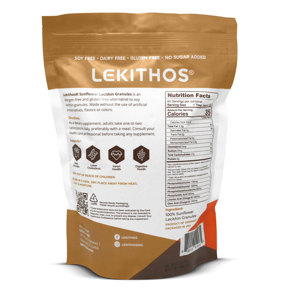 Sunflower Lecithin Granules