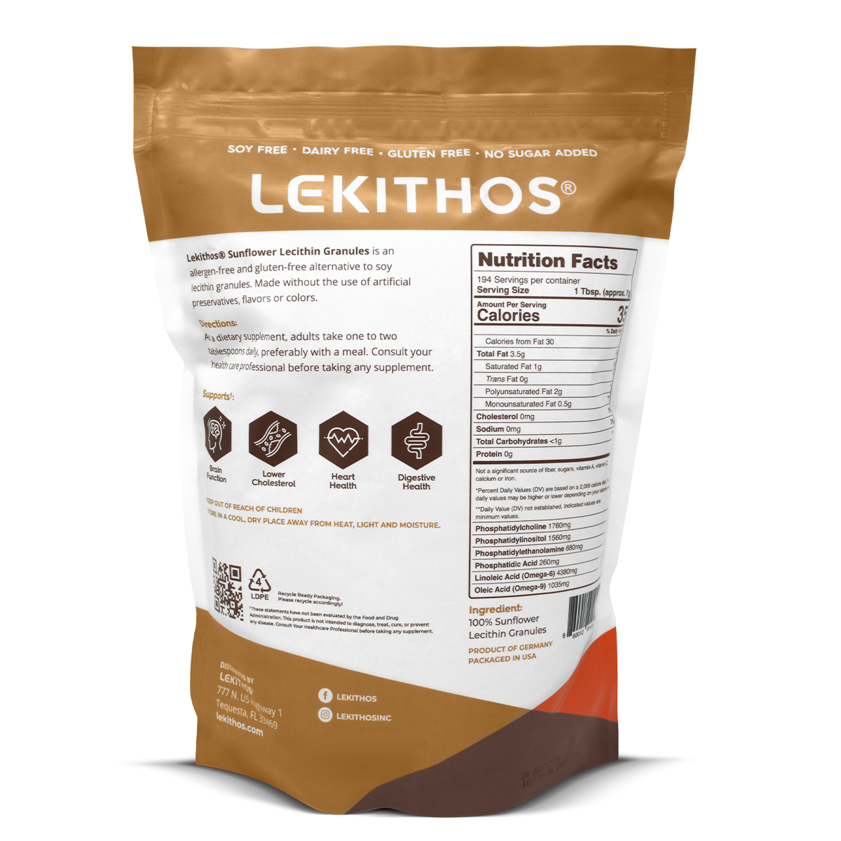 Sunflower Lecithin Granules