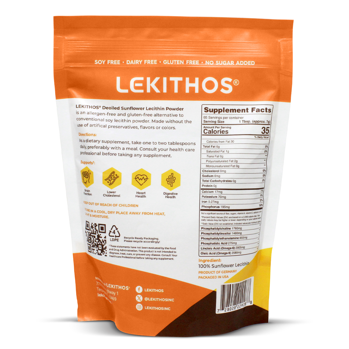 Deoiled Sunflower Lecithin Powder