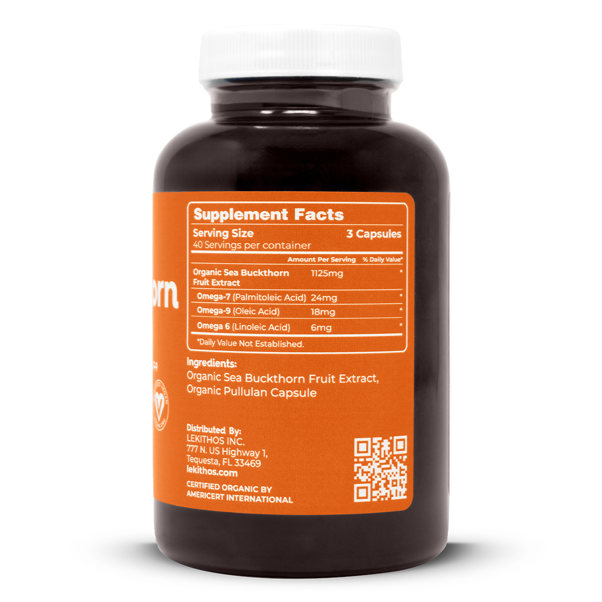 Organic Sea Buckthorn Fruit Capsules