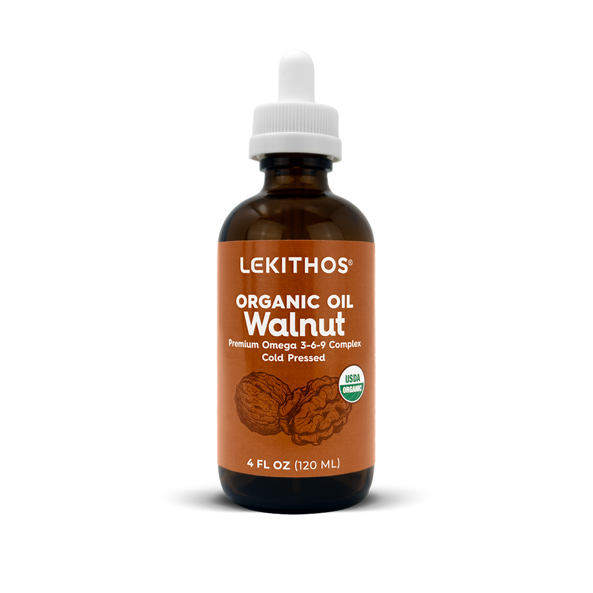 Organic Cold-Pressed Walnut Oil | Omega 3-6-9 | Lekithos