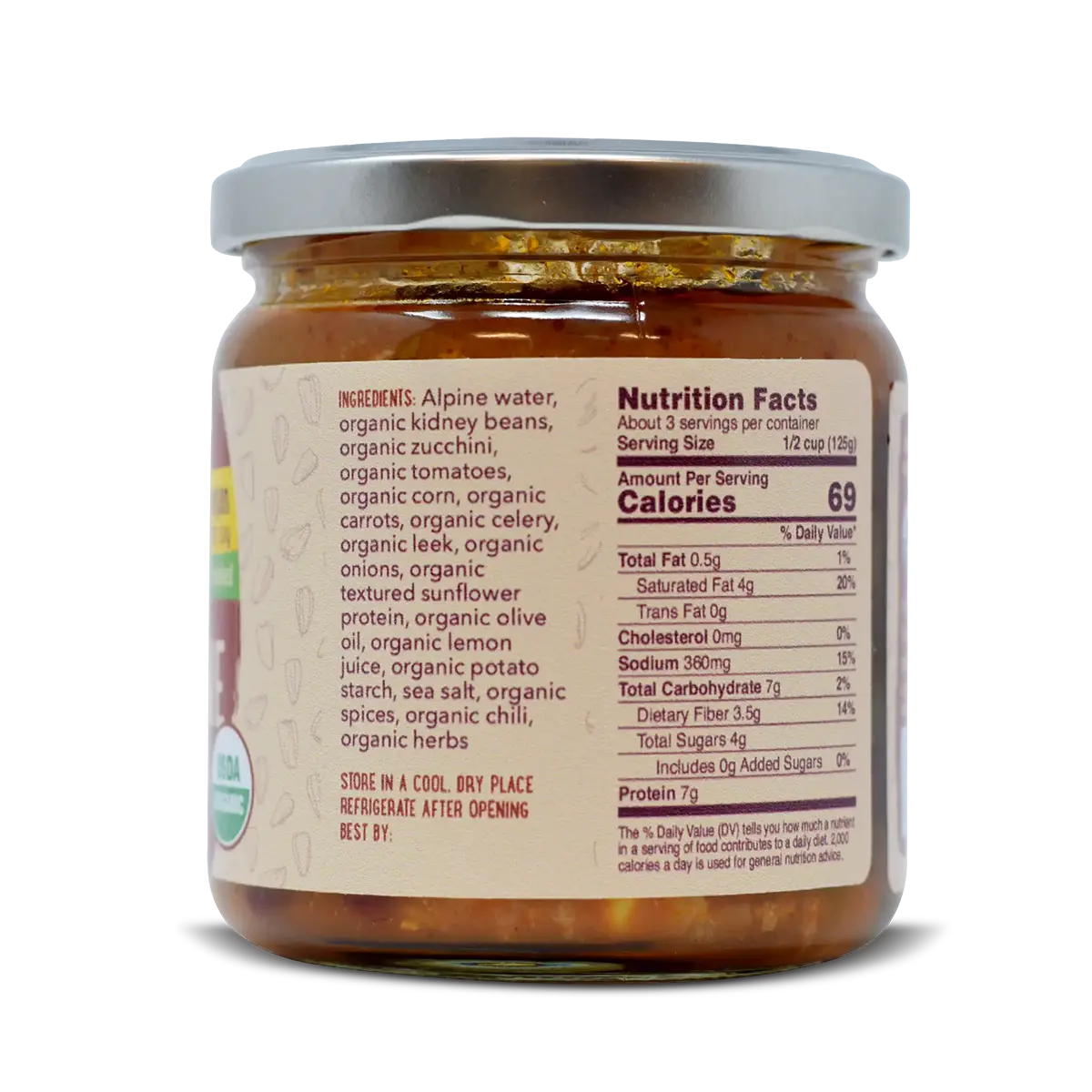 Organic Sunflower Chili Sin Carne