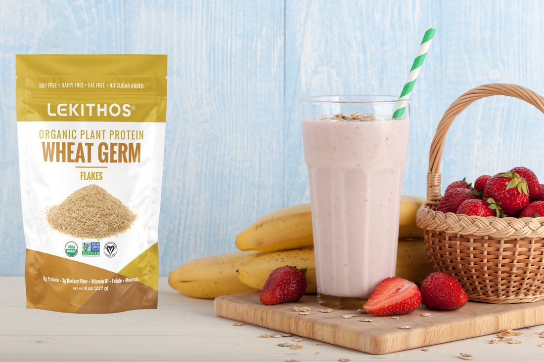 Strawberry Banana Smoothie with Wheat Germ