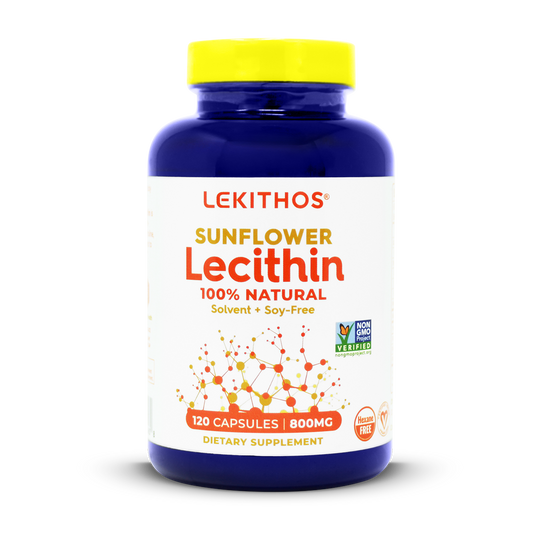 100% Natural Sunflower Lecithin Capsules