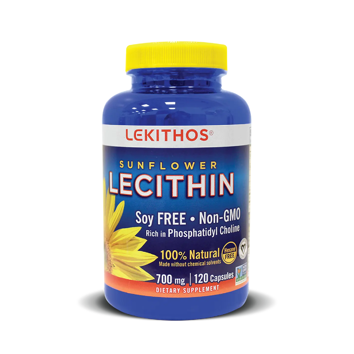 100% Natural Sunflower Lecithin Capsules