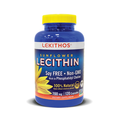 100% Natural Sunflower Lecithin Capsules
